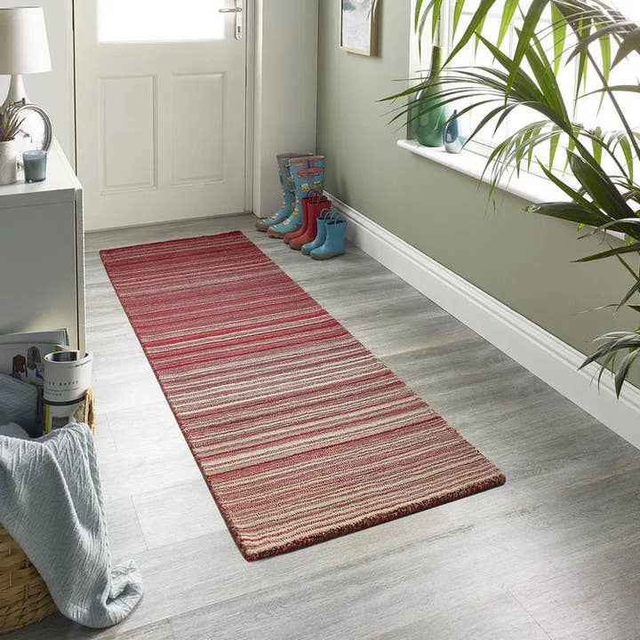 Phoenox Textiles – wholesale Area rug – Origins Fine Stripes Red4