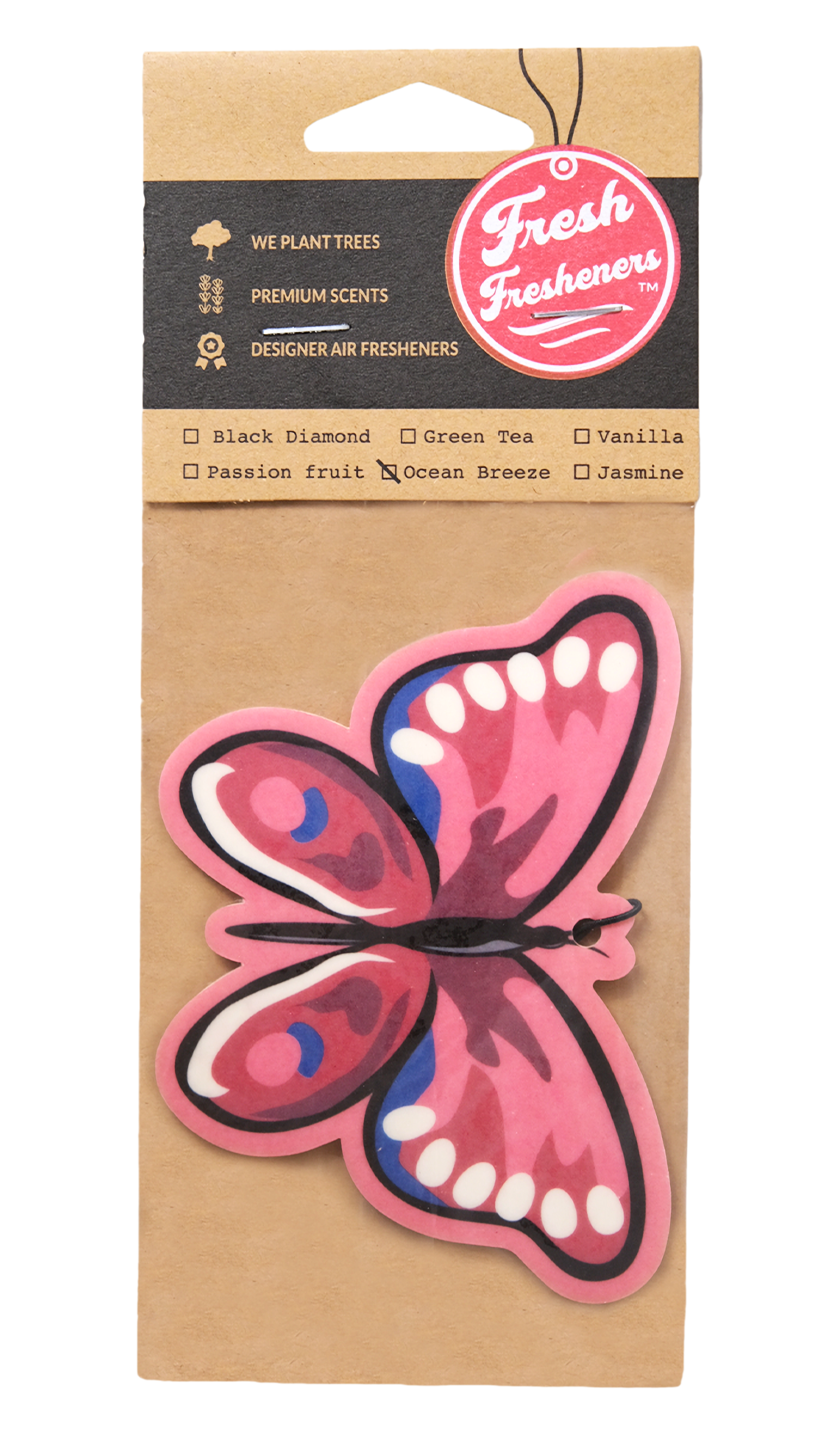 Fresh Fresheners - Wholesale Car Freshener - Women's - Butterfly Air Freshener Pack of 121