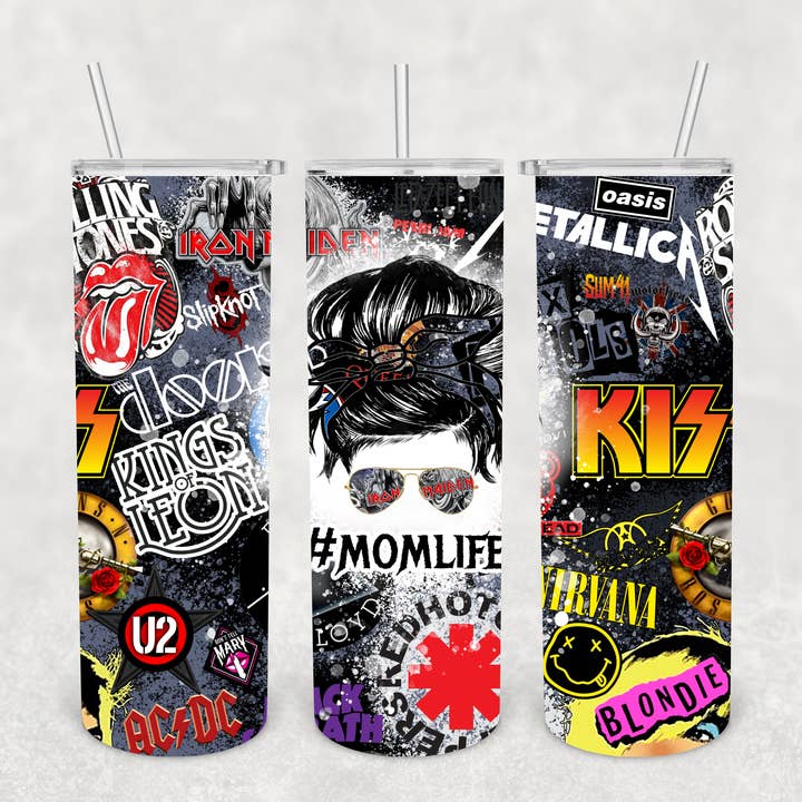 Goalie Mom Designs - Wholesale Insulated Mug/Tumbler - Rock Mom Tumbler