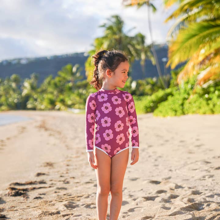 Bañador de una pieza para niñas para venta al por mayor de ava + oliver