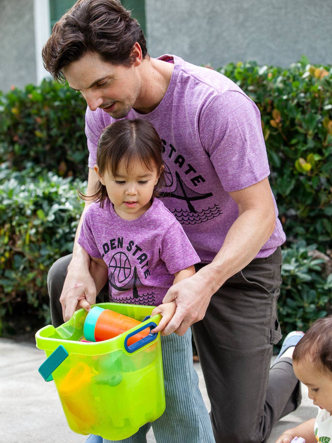 Culk – Engroshandel T-shirt med print - Unisex – Golden State T-shirt i tre-farvet lilla3