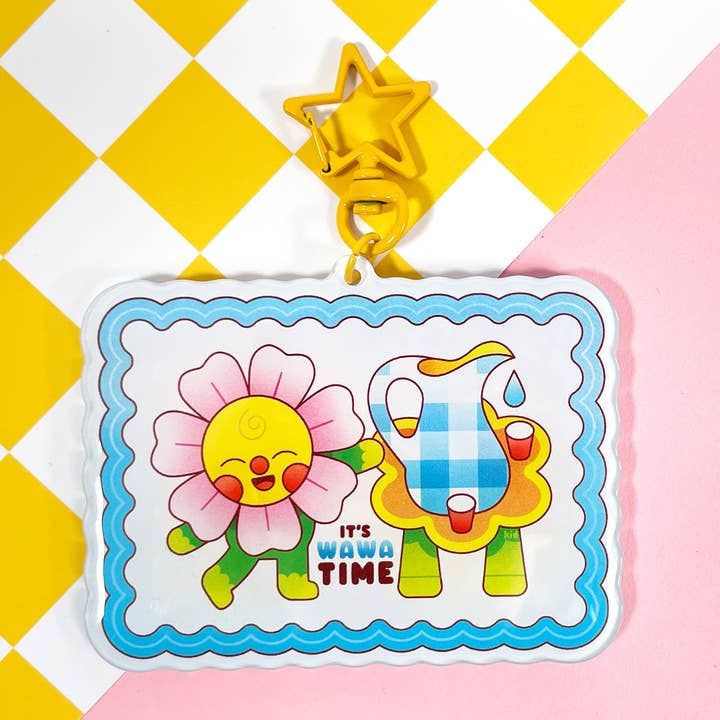 Kidnichols - Vendita all'ingrosso Portachiavi - Donna - Portachiavi È l'ora di Wawa | Acqua potabile | Fiore carino1