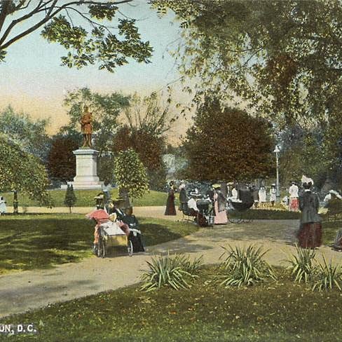 Kunsttryk DC-395 Dupont Park for engroshandel hos Found Image Press