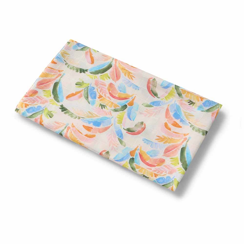 Snuggle Hunny - Wholesale Swaddle - Baby - Summer Palm Organic Muslin Wrap1