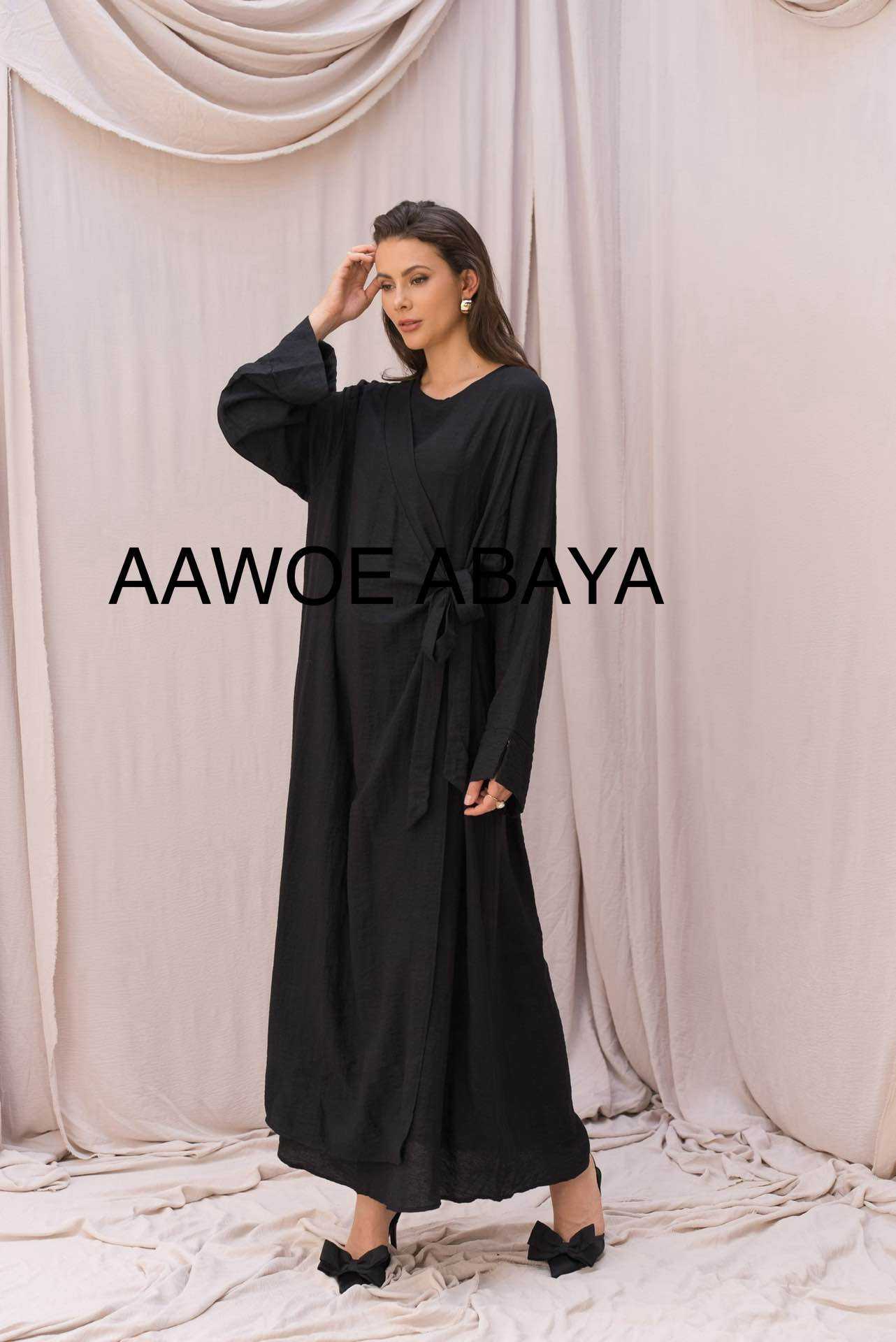 Aawoe Abaya – Kaftan - Mulher por atacado – Vestido Abaya Elegante - 2421-VES19