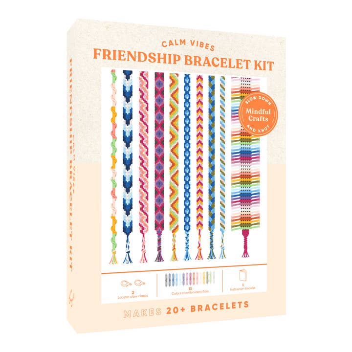 Chronicle Books - Wholesale DIY Craft Kit - Mindful Crafts: Calm Vibes Friendship Bracelet Kit1