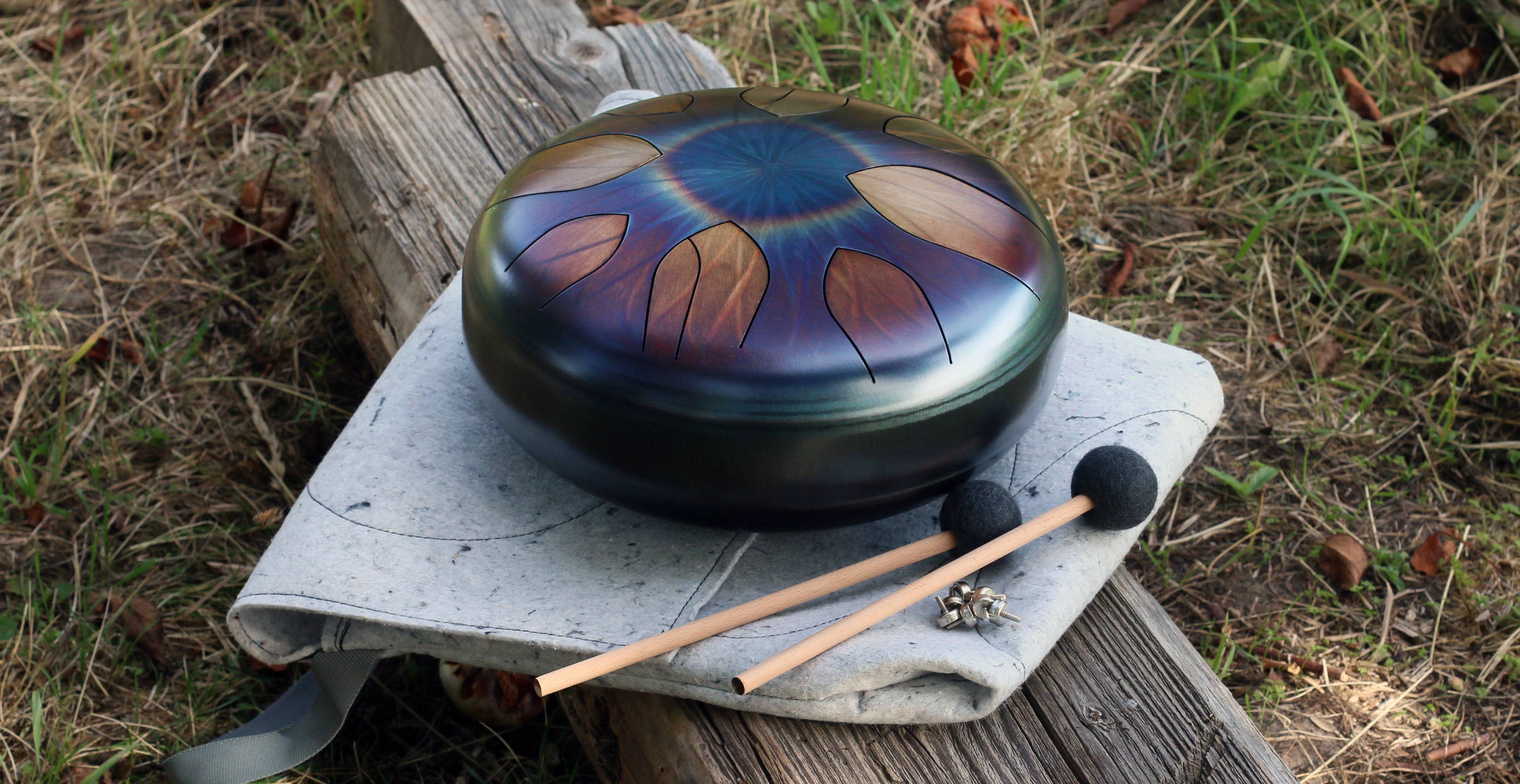 Sound Nest - Wholesale Musical Instrument - Steel Tongue Drum 12"/30cm Pentatonic Deep Bass Sound8