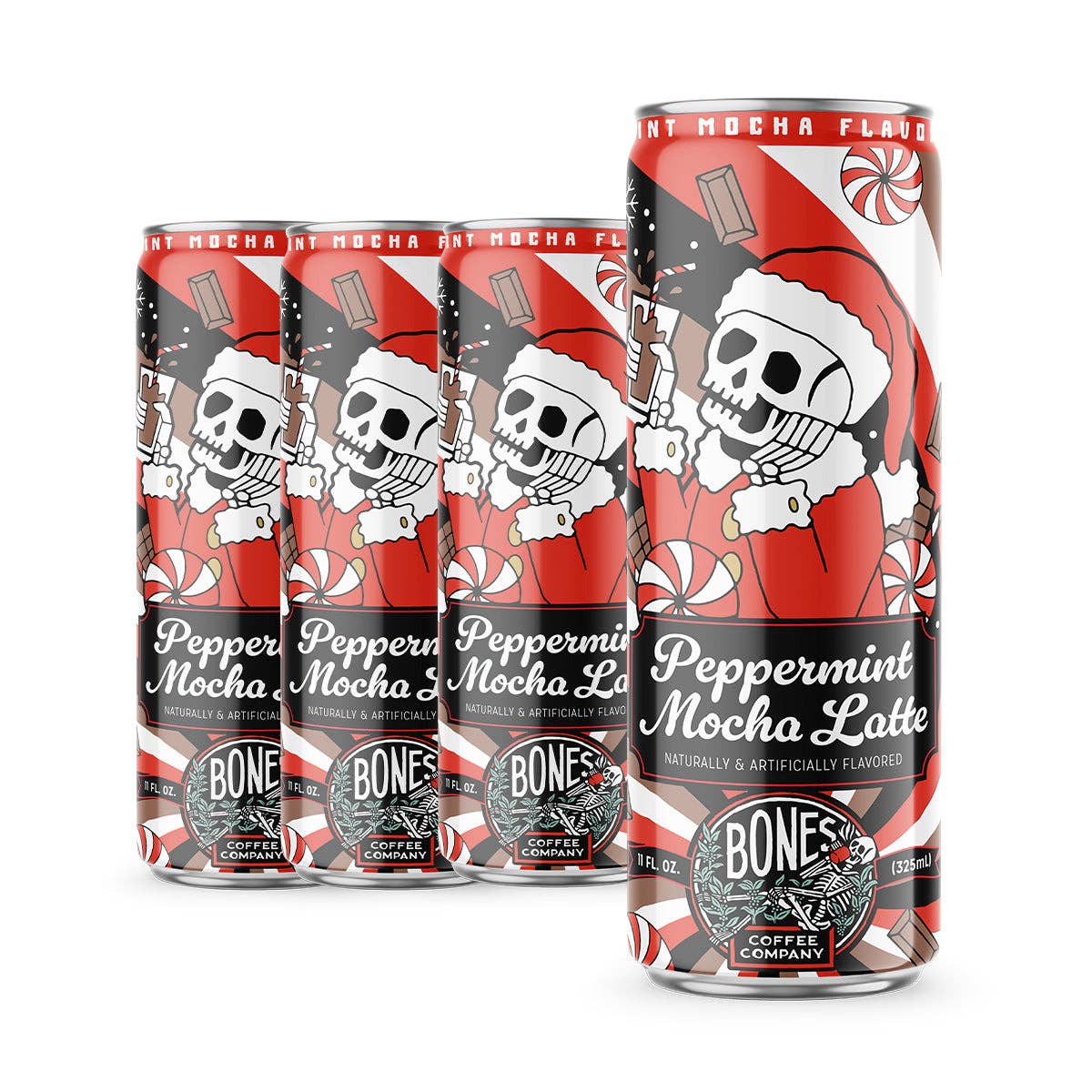 Bones Coffee Company - Wholesale Iced Coffee/Cold Brew - Peppermint Mocha Latte | 12-Pack | Holiday Iced Coffee7