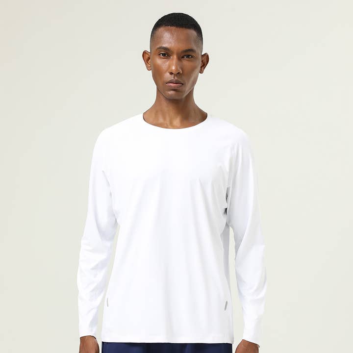 Sodalemon - Wholesale Athletic top – men's - Man Fall Elastic Long Sleeve Fitness Training T-shirt