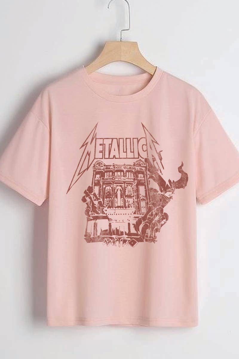 HARANG - Vente T-shirt sérigraphié – unisexe - T-shirt graphique Rock Band M74874