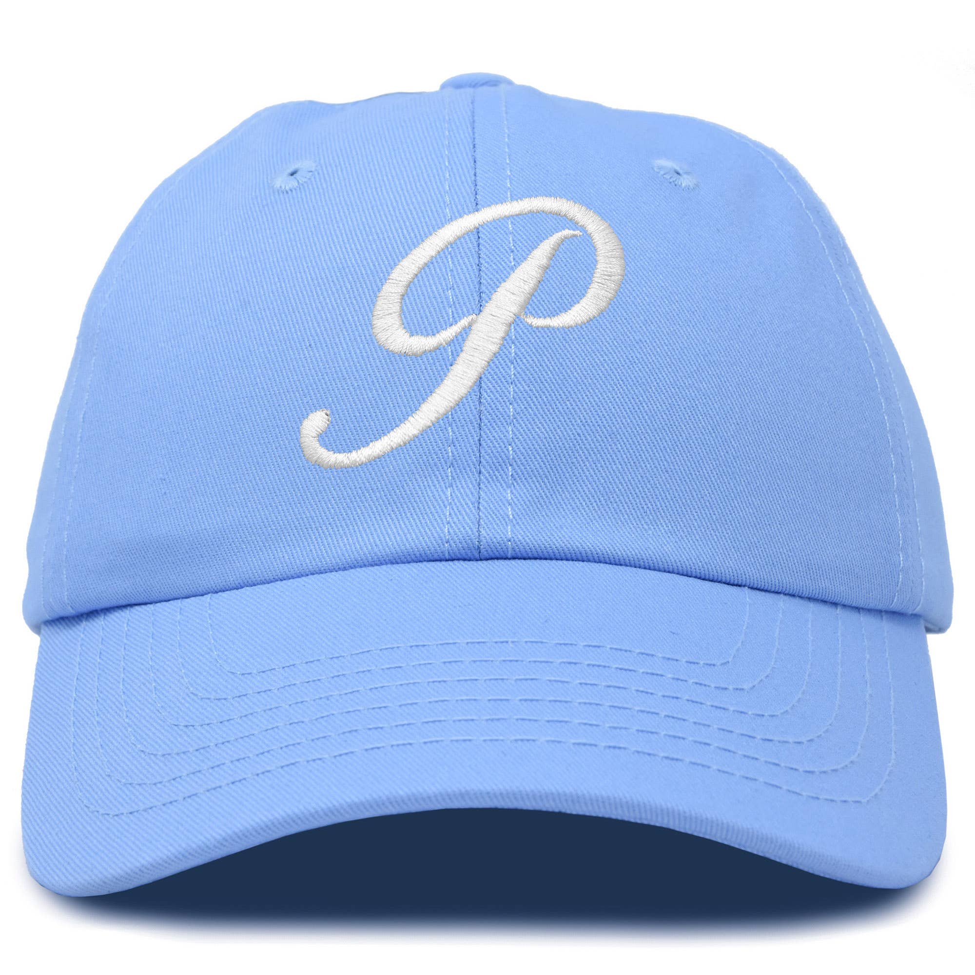 Dalix - Wholesale Baseball Cap - Women's - DALIX Initial Hat Letter P Womens Baseball Cap Monogram40