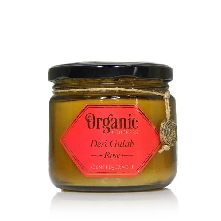 R. Expo/Song of India - Wholesale Jar/filled candle - Organic Goodness Candle Rose1