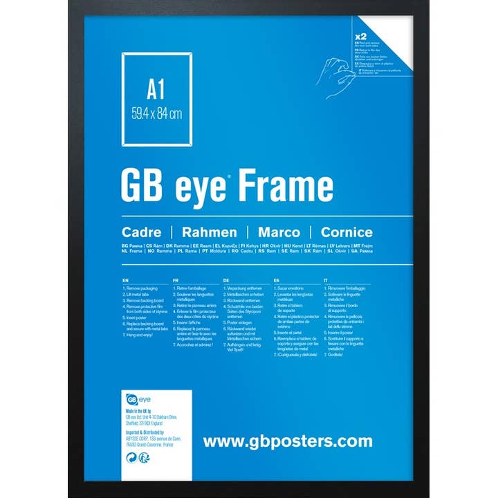 GB Eye Contemporary Wooden Black Picture Frame for wholesale by GB Posters & Merchandise