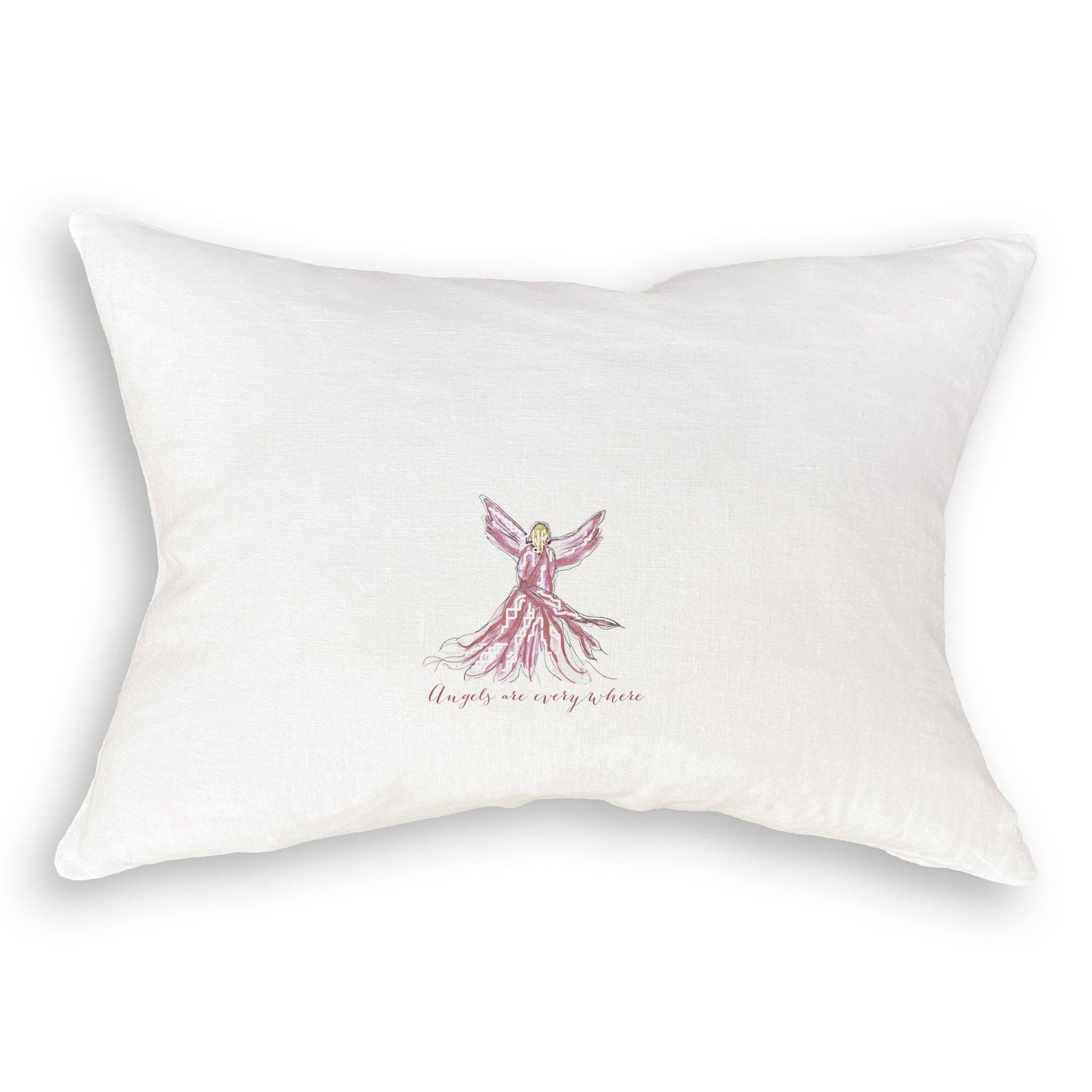 French Graffiti – Engroshandel Viskestykke – Pink Whispy Engel med Engle Er Overalt9