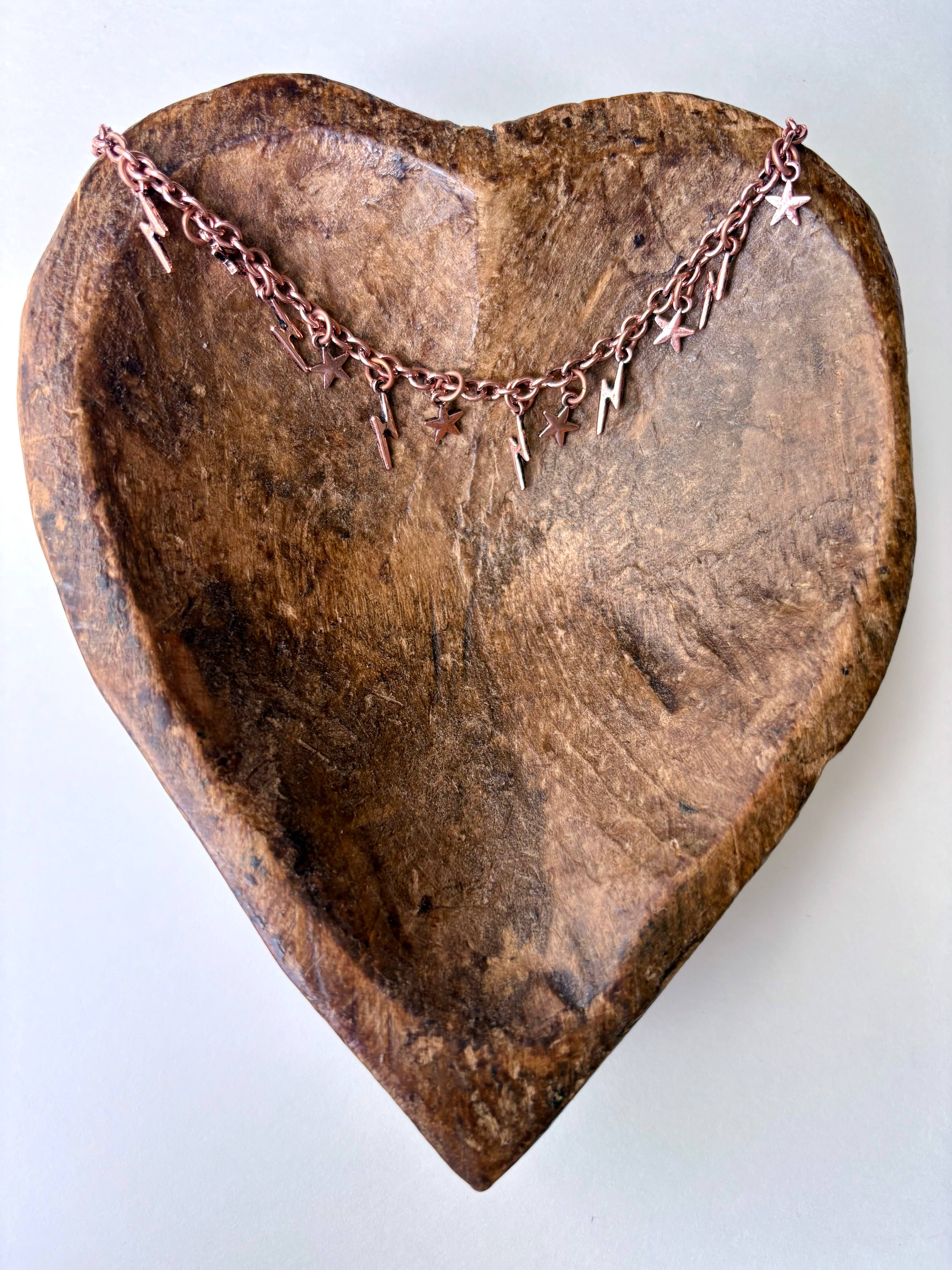 Boho Ranch Shop - Wholesale Hat Accessory - Women's - Western Trucker Hat Chain - Conch | Lightning bolt\ stars2