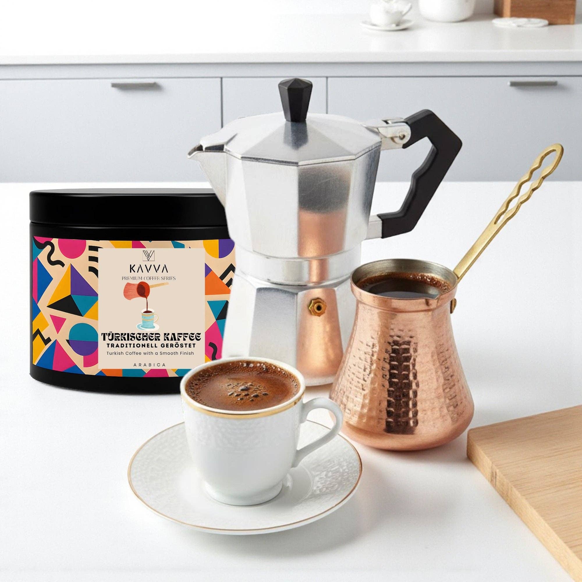 Biomatea - Wholesale Instant Coffee/Espresso - KAVVA Premium Classic Turkish Coffee – Traditionally roasted, no sugar, 100% Arabica, 100 g1