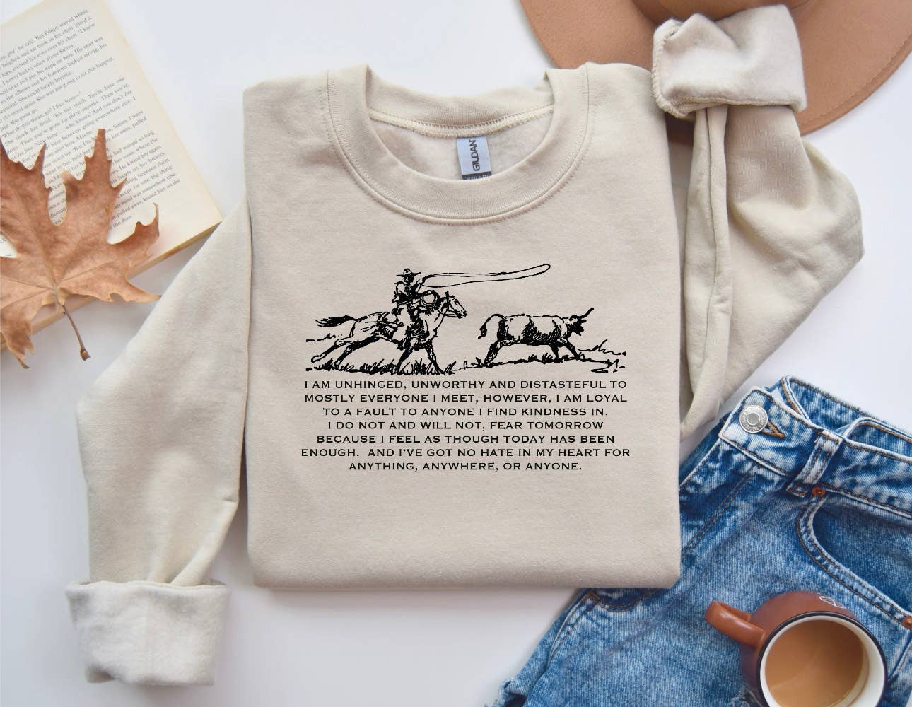 Hank & Scoot - Wholesale Graphic Sweatshirt - Women's - I am unhinged