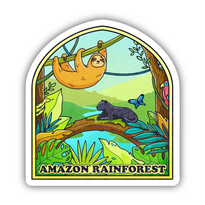 Amazon Rainforest Animal Sticker for wholesale by Big Moods
