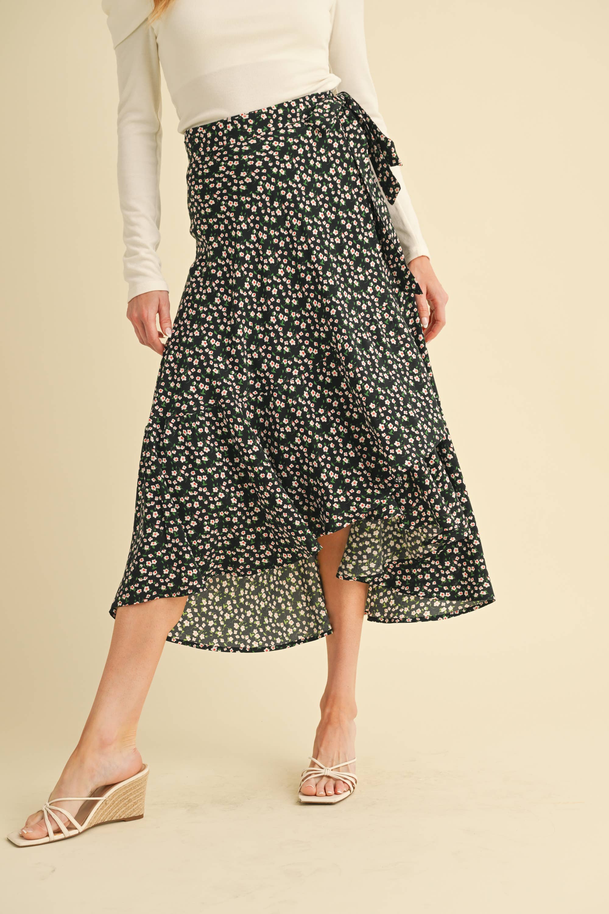 AEMI + CO - Wholesale Skirt - Women's - 7135FN Berti Floral Wrap Skirt20