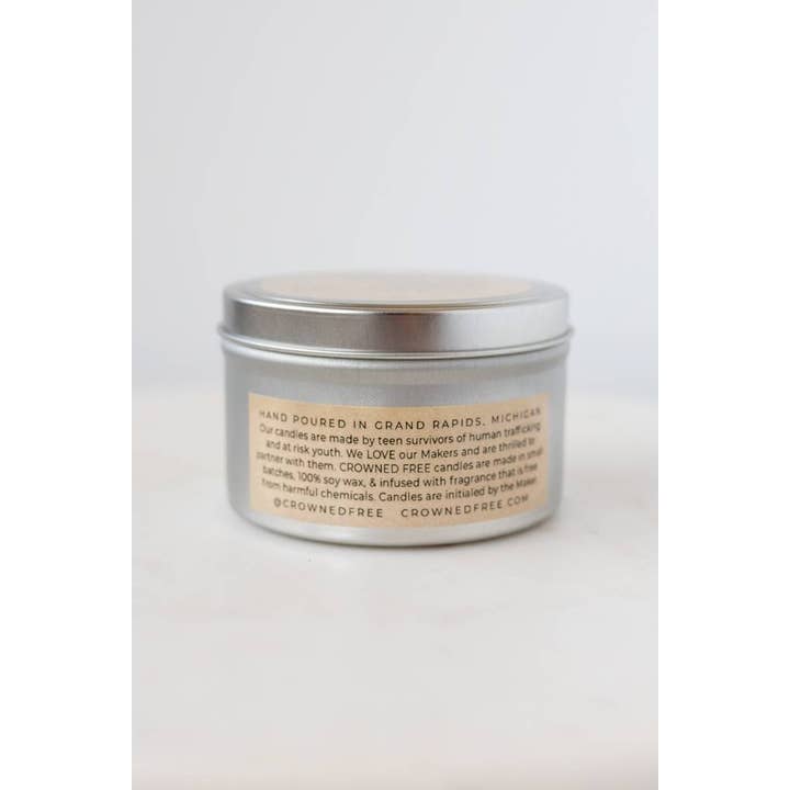 Crowned Free - Wholesale Travel Candles - Freedom Fighter Candle - 8oz - Made by Survivors2
