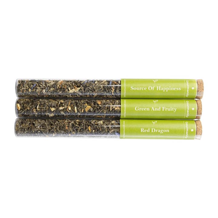 Think Distributors - Wholesale Loose Tea - Gourmanity Tea Sampler Gift Set Japanese Green Tea Mix 3 Flavors 0.88oz