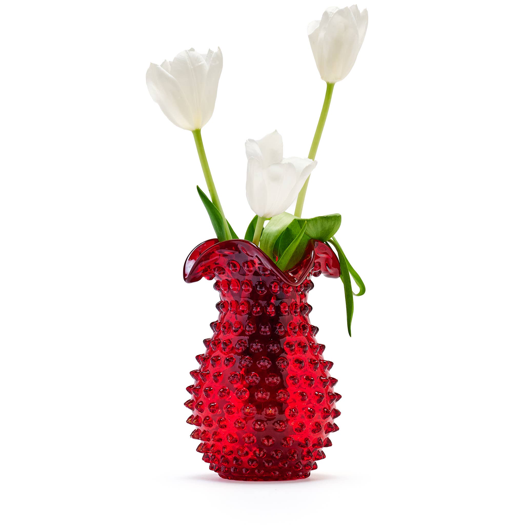Maure Luxury Gifts - Wholesale Vase - Hobnail Vase | Holly Berries | Petal | Bohemian Crystal1