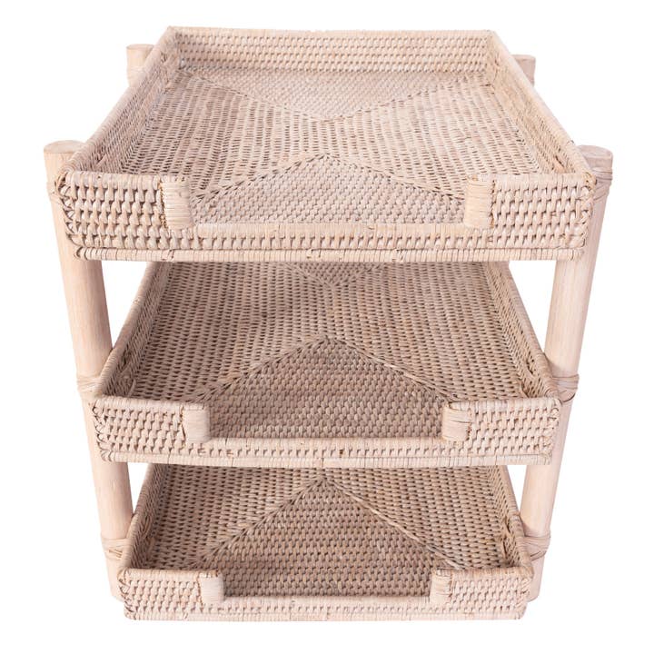 Artifacts Trading Company - Wholesale Desk Organizer - Artifacts Rattanâ„¢ 3-Tier-Tray Paper Sorter