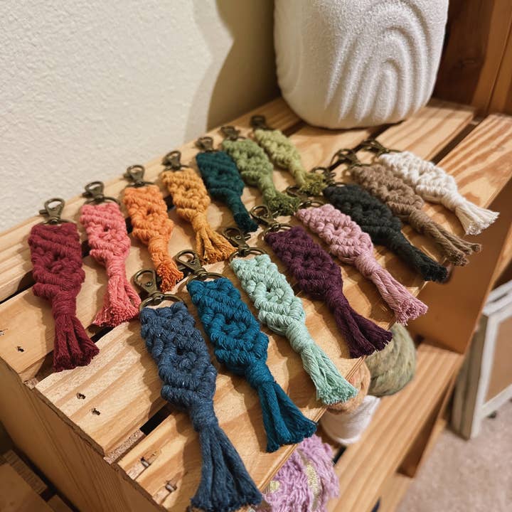 Birch + Being - Wholesale Keychain - Women's - Macrame Fiber Keychain | Boho Accessory4
