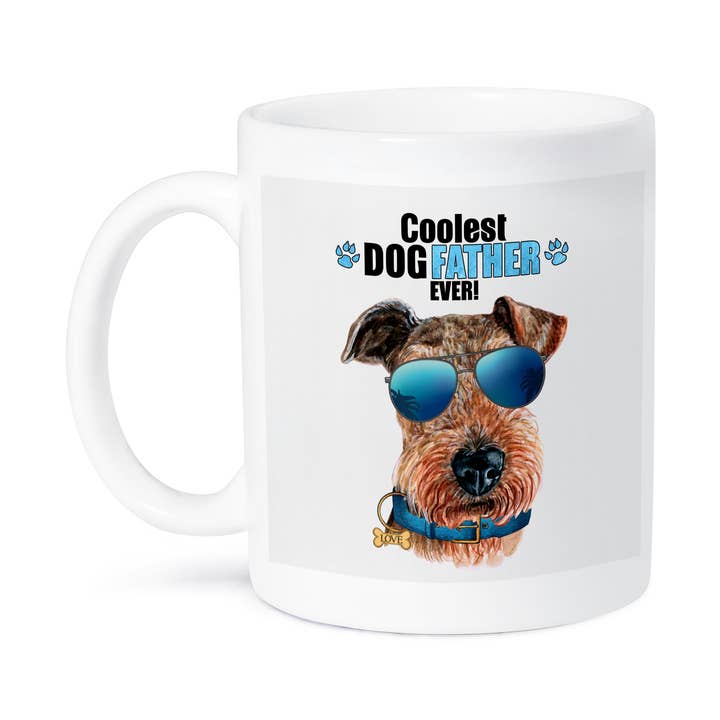 3dRose - Wholesale Coffee Mug - 3dRose, Cool Airedale Terrier Dog in Sunglasses Funny for the DOGfather, Mug8