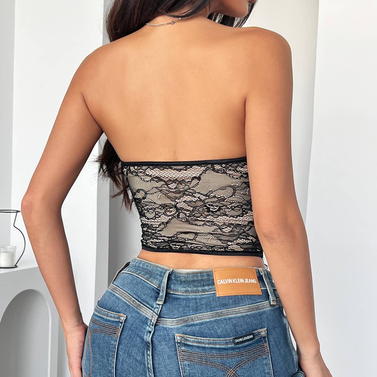 Tourtiwi - Wholesale Korset - Dames - Sexy kanten buisknoop-topje2