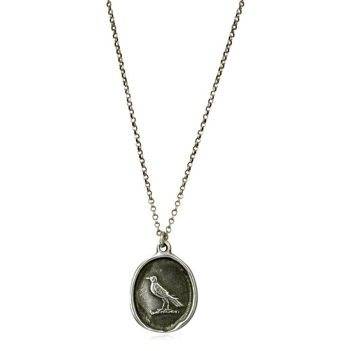 Plum and Posey - Wholesale Pendant/Charm Necklace - Nevermore Raven Wax Seal Necklace