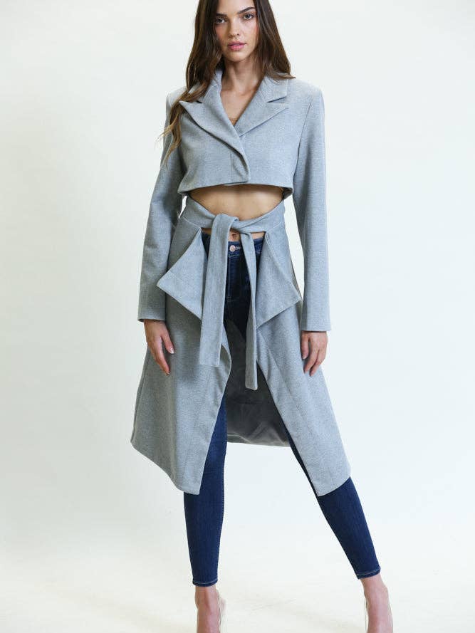 Iris Lapel Collar Coat for wholesale by Rose Paulino