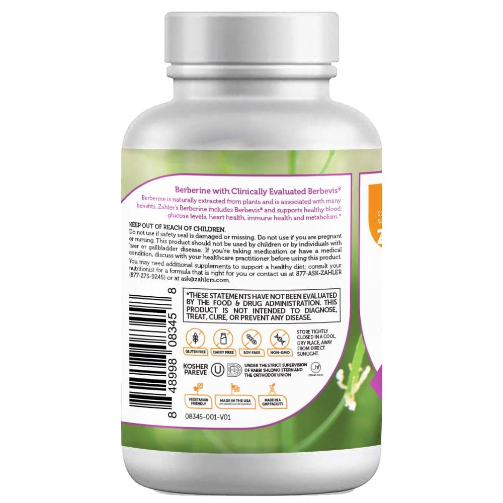 Advanced Nutrition by Zahler - Vendita all'ingrosso Vitamine/integratori orali - Berberina con Berbevis clinicamente valutato, 60 capsule.2