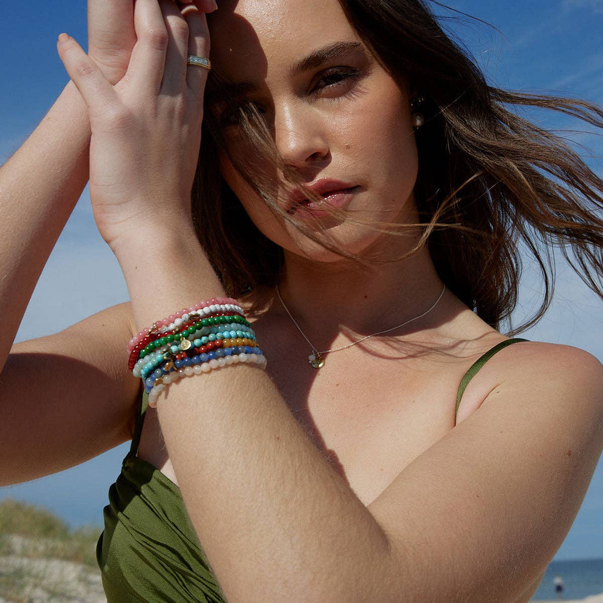 Palas Jewellery - Wholesale Beaded Bracelet - Turquoise howlite 'calmness' healing gem bracelet4