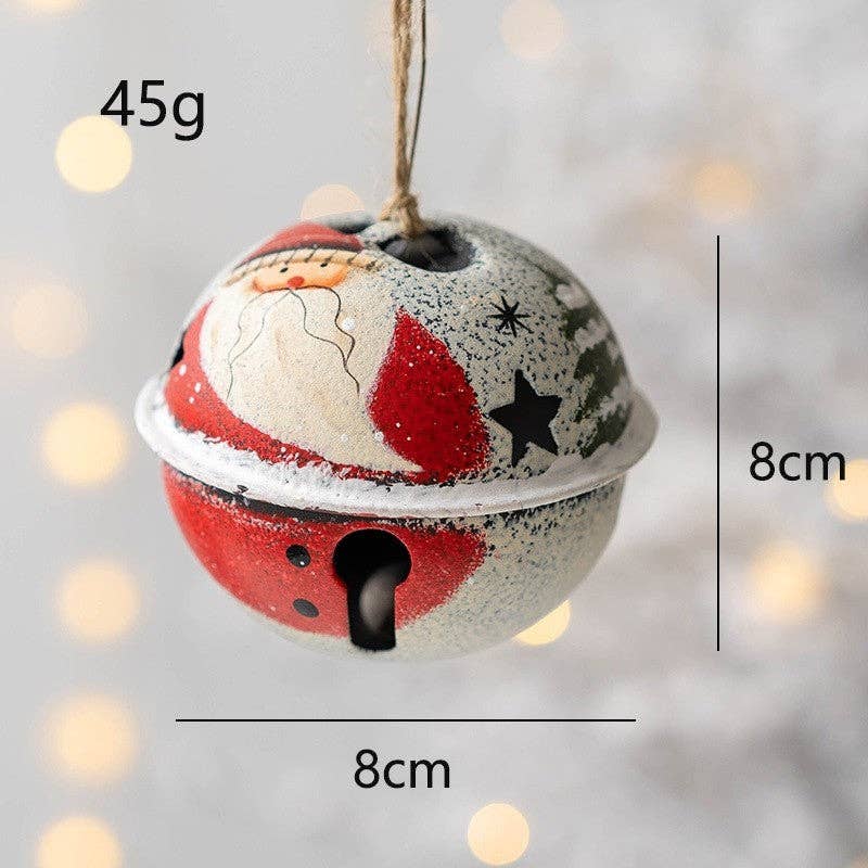 UZ Wholesale Store – Engroshandel Pynt – Retro distressed juleklokke dekorationer3