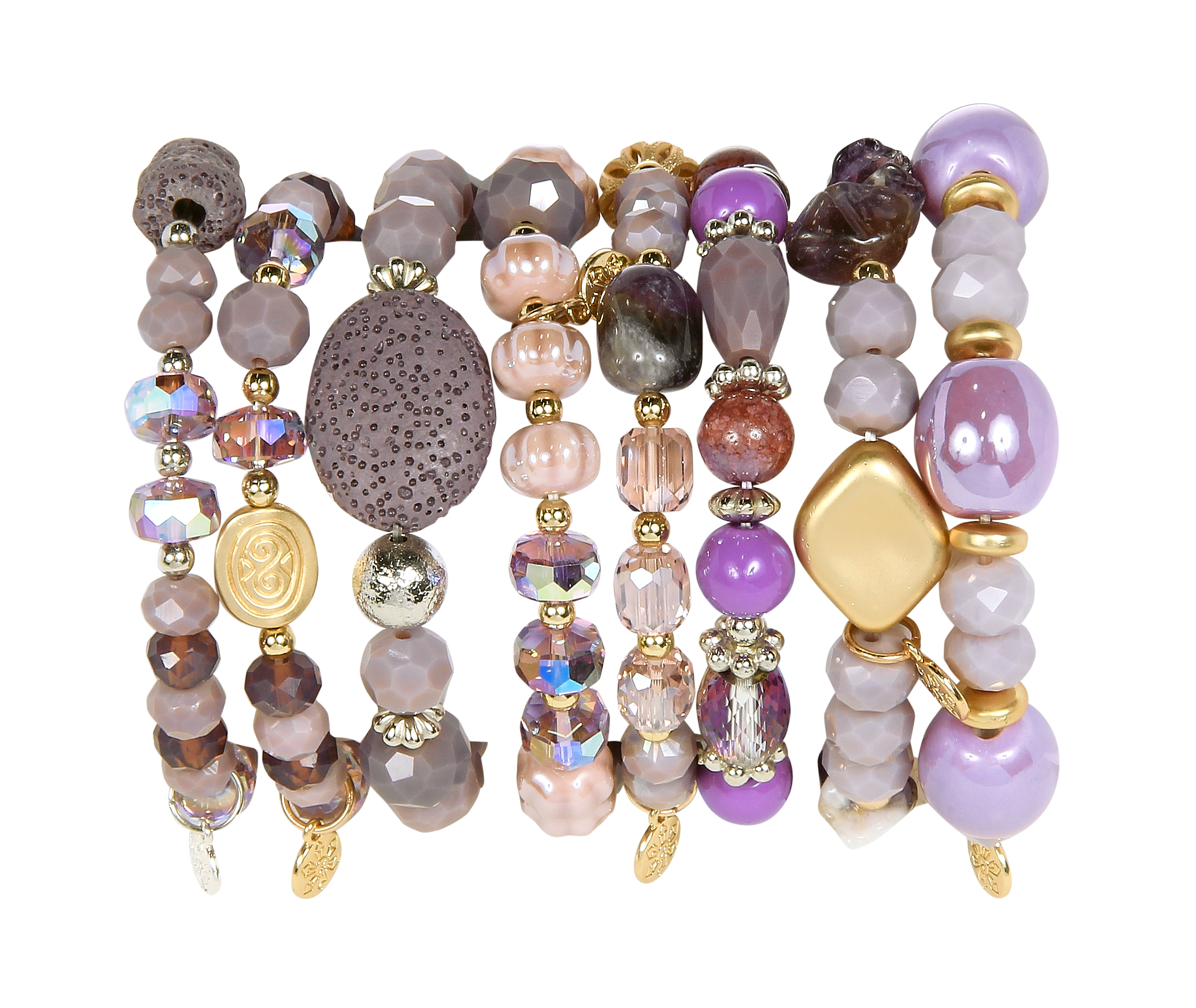 Kaleidoscope Accessories - Wholesale Jewelry Set - 1/2 Stax Assortment Refill Bracelets - 16 Pieces9