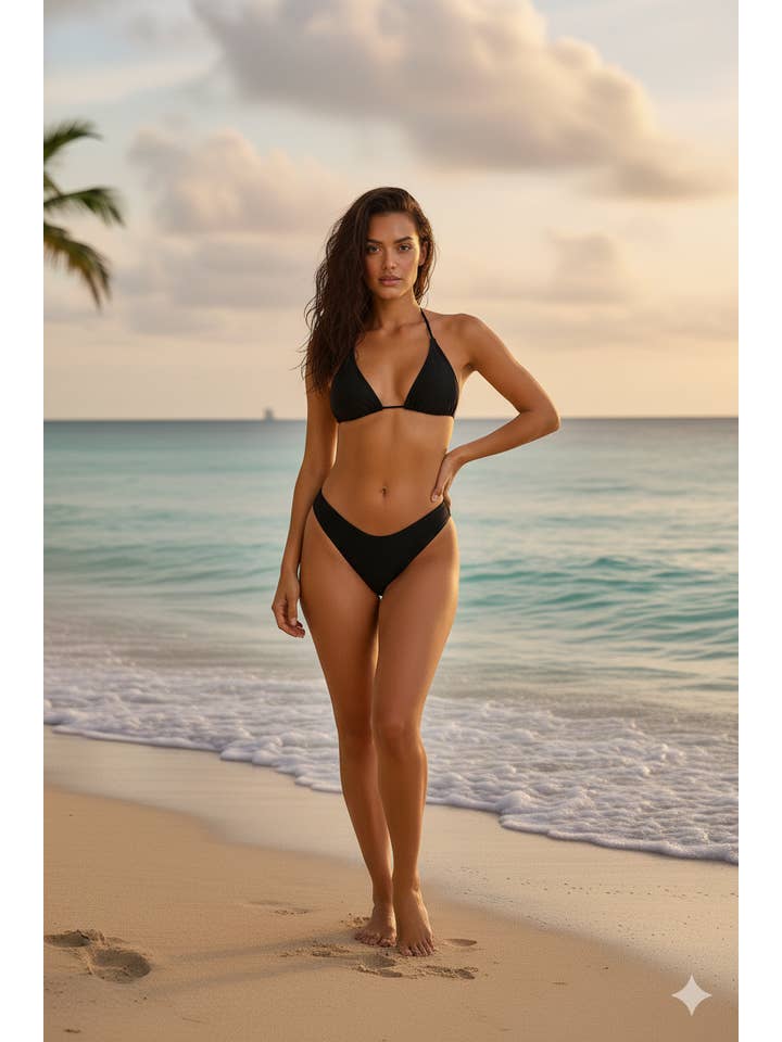 Stylish Swimwear - Wholesale Two-piece swimsuit – Women’s - H3125 Mesh 3 Piece Bikini Set2