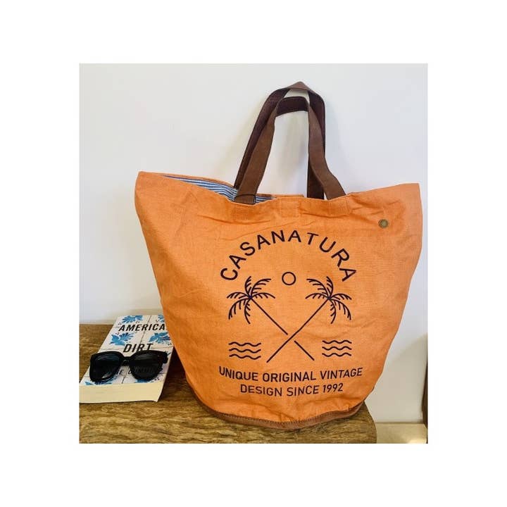 Casa Natura Design SL - Wholesale Beach Bag - New Vintage Style Canvas Beach Bag Kobe Nr79