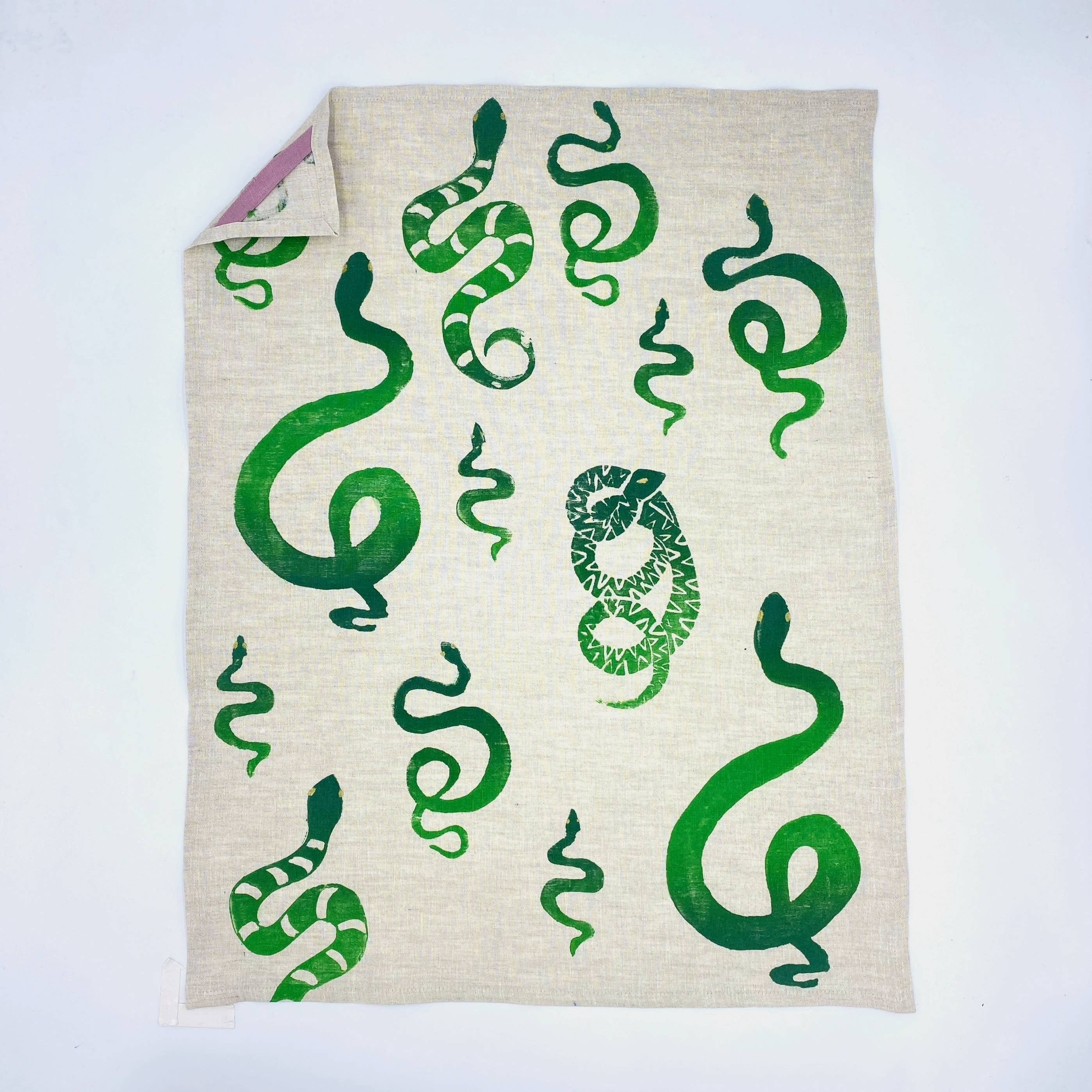 Tulusa - Wholesale Tea Towel - -Savvy Serpent Linen Tea Towels3