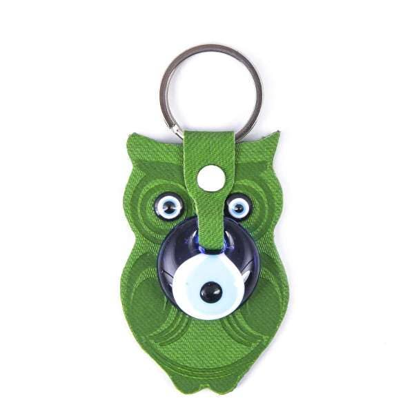 Nai Gifts - Wholesale Keychain - Women's - Evil eye Owl Leather Keychain7