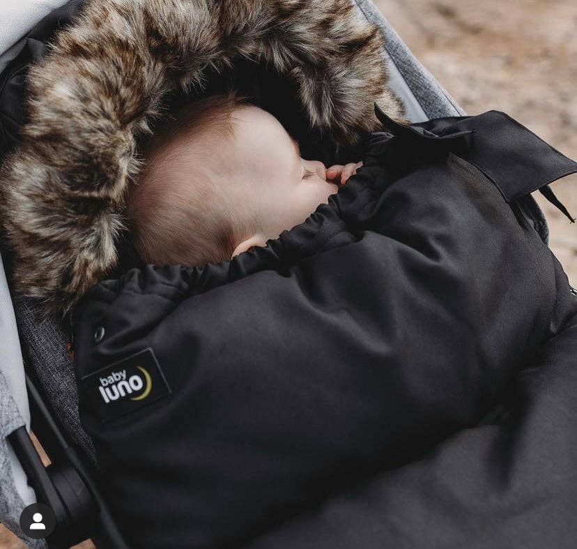 baby luno - Wholesale Pram cover/accessory - baby luno Nordic Footmuff Pram Liner - Classic Black9
