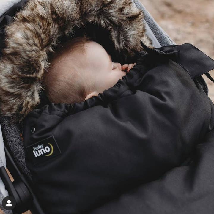 baby luno - Wholesale Pram cover/accessory - baby luno Nordic Footmuff Pram Liner - Classic Black9