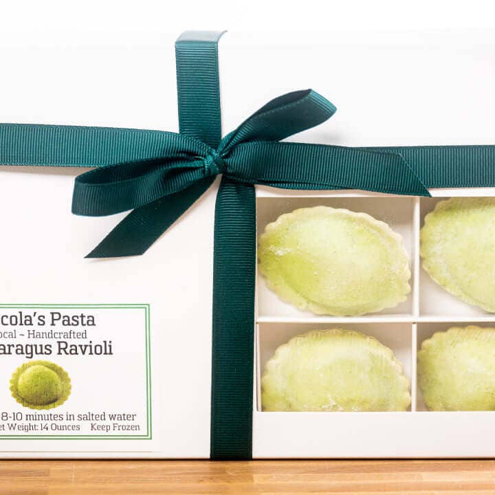Asparagus Ravioli for wholesale by Nicola's Marketplace