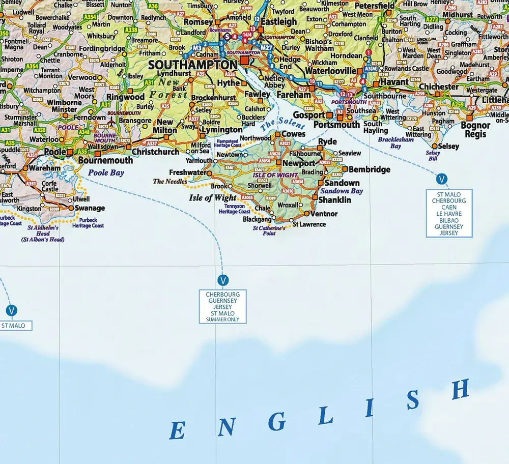 Close Up GmbH - Wholesale Map - United Kingdom 2020 Map - MAPS IN MINUTES 100 x 140 cm6