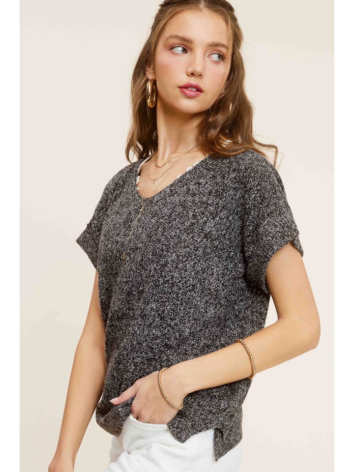 La Miel - Wholesale Knit Sweater - Women's - MCS3580-Soft Lightweight Loose Fit Textured Pullover Sweater18