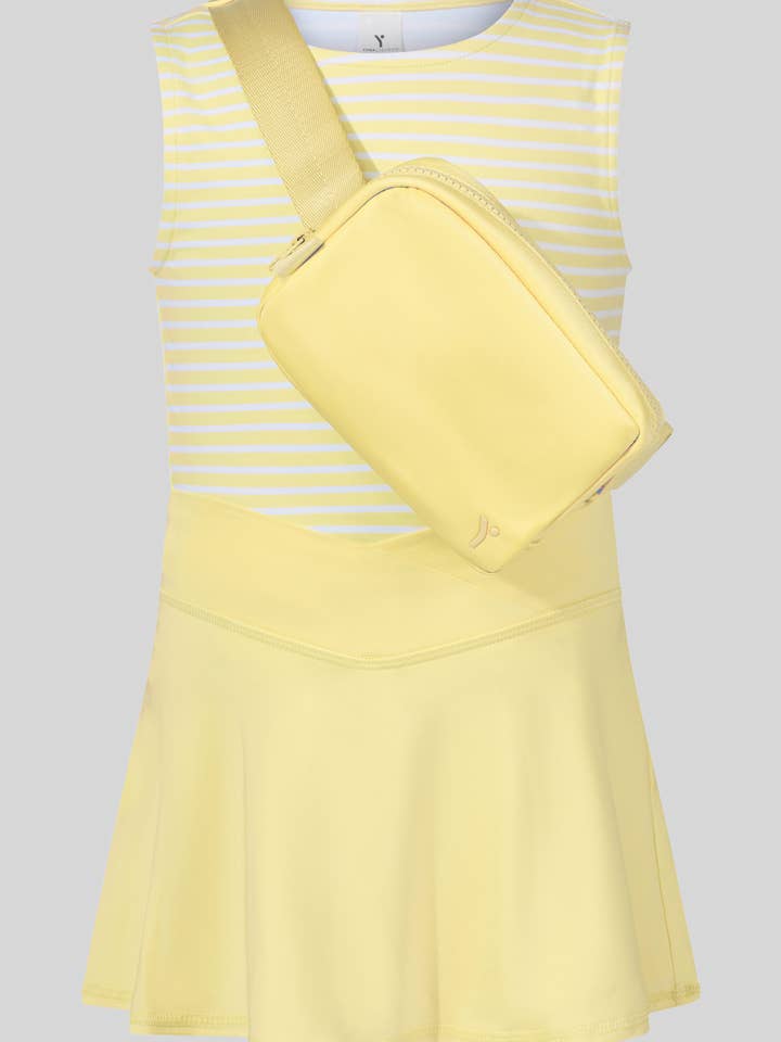 Little Girls Tank, Crossover Skort, Fanny bag Set for wholesale by 90 Degree by Reflex & Yogalicious