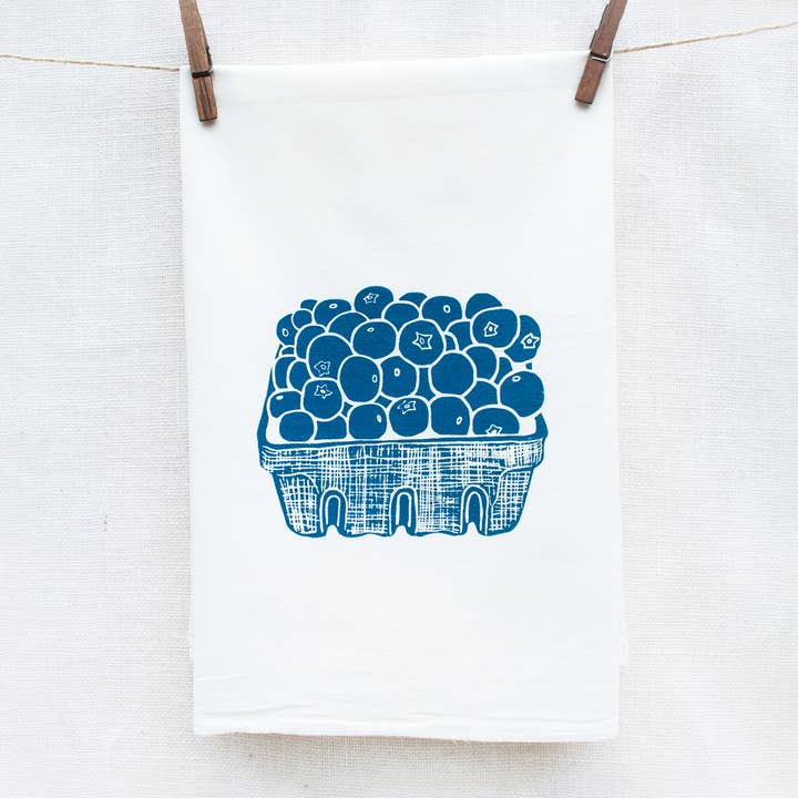 Tina Produce - Wholesale Tea Towel - Blueberry Kitchen Towel1