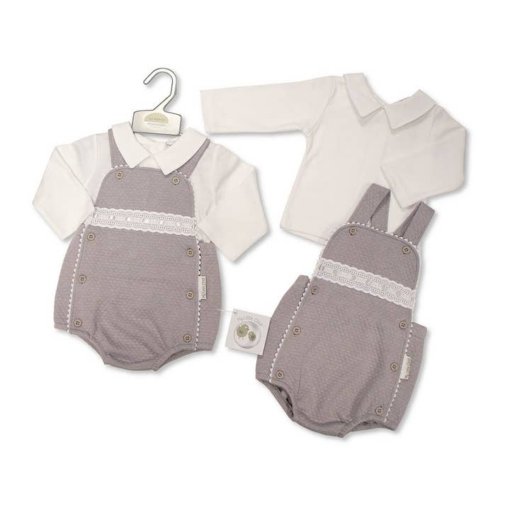 Ensemble barboteuse 2 pièces pour bébé avec dentelle pour la vente par Sheldon International