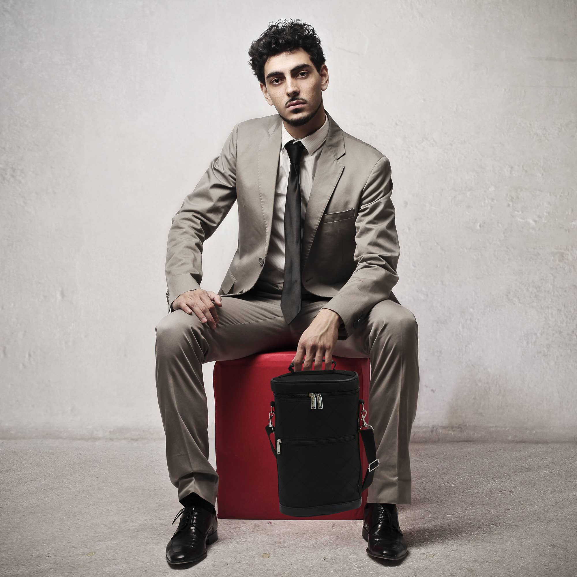 Primeware Inc. - Wholesale Wine Tote - Brandy Two Bottle Carrier Design5