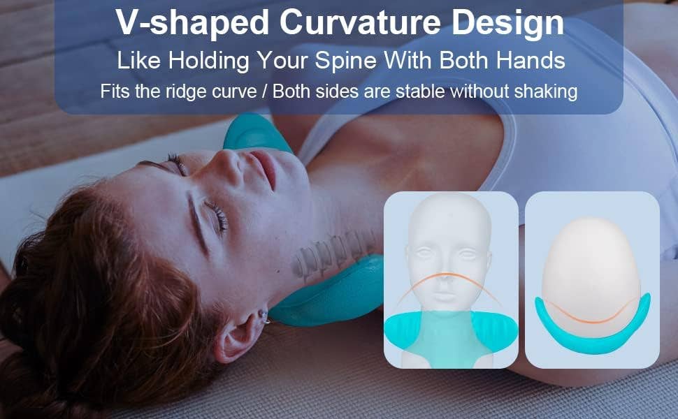 VIGOR - Vendita all'ingrosso Impacchi caldi/freddi - Dispositivo di trazione cervicale, rilassante per il collo con nodi massaggianti1